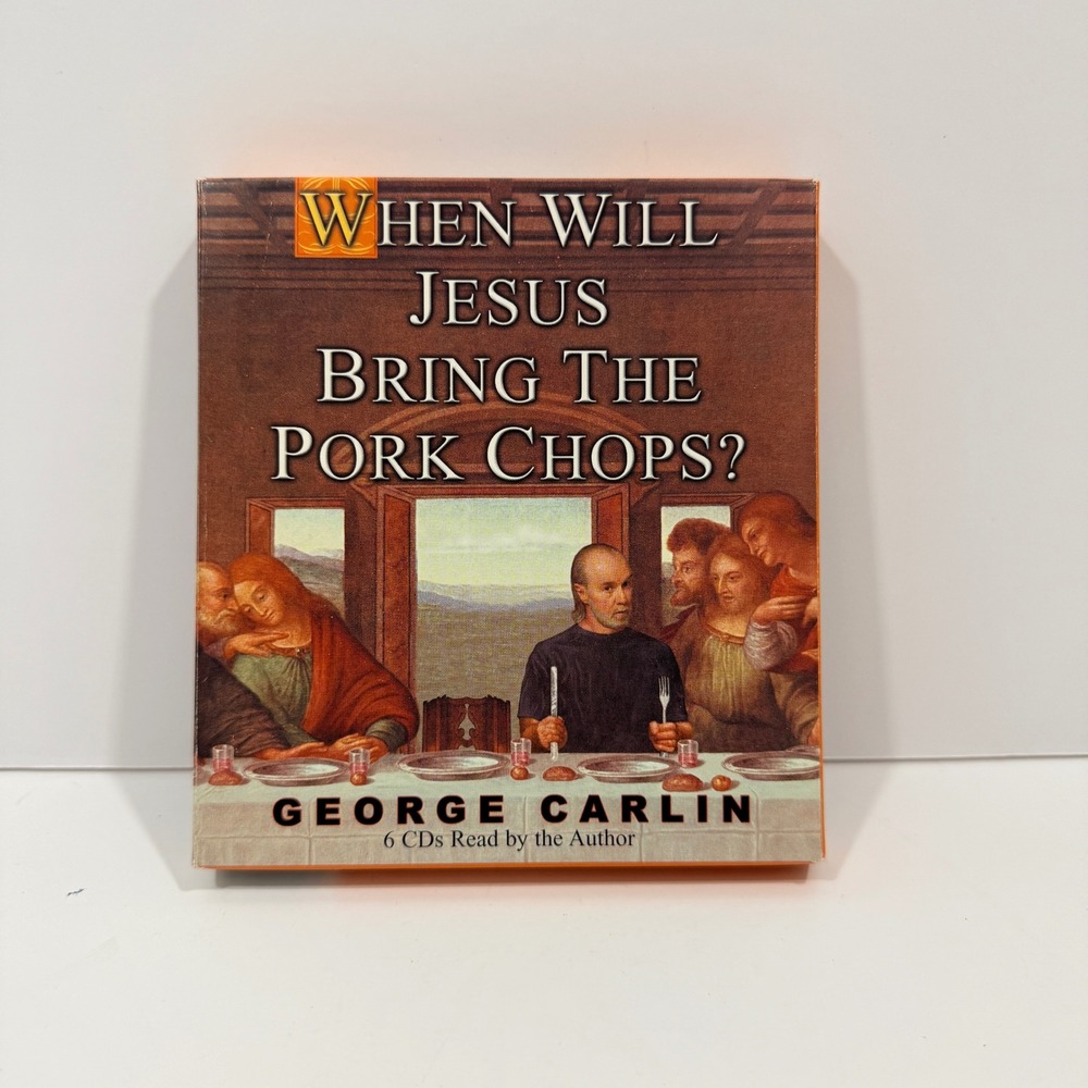 George Carlin Audiobook CD Brown When Will Jesus Bring Pork Chops